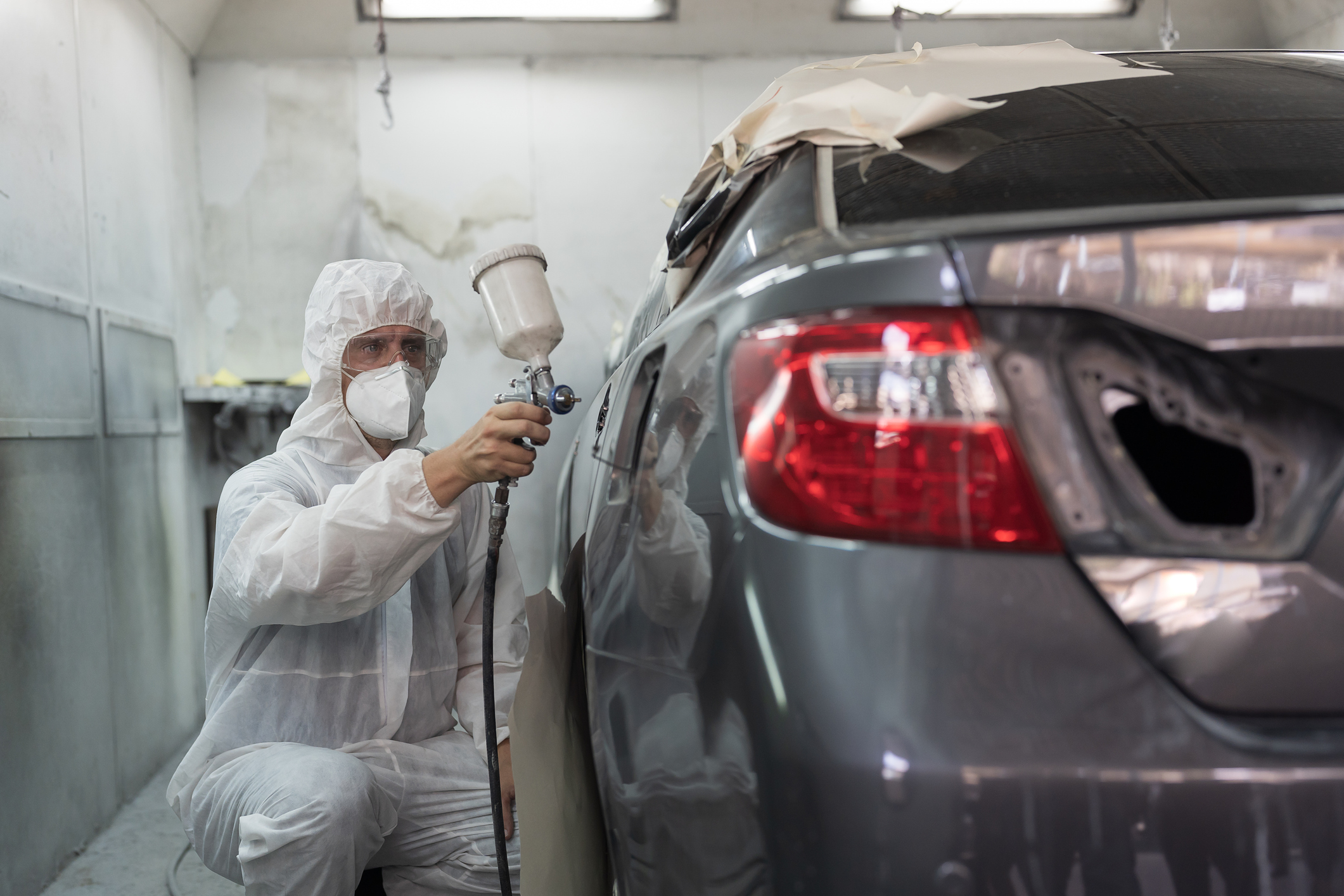 Painting a car